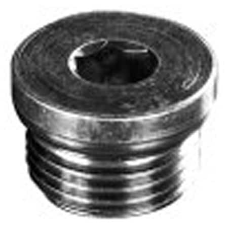 Bailey Port Plug: SAE 10, 3/8 hex socket, 0.63 Height, 1 Width 471079